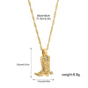 Cowboy boot necklace
