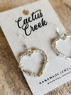 Barbed Wire Heart Earrings