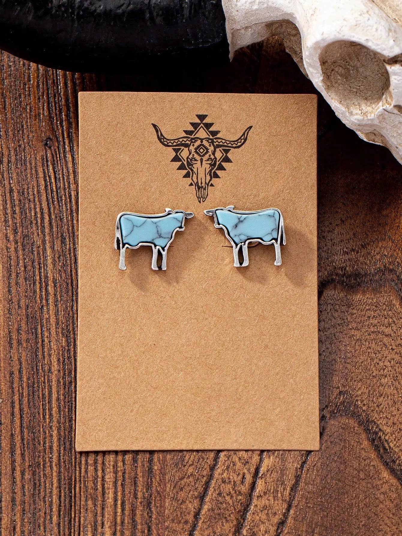 Turquoise Animals - Stud Earrings