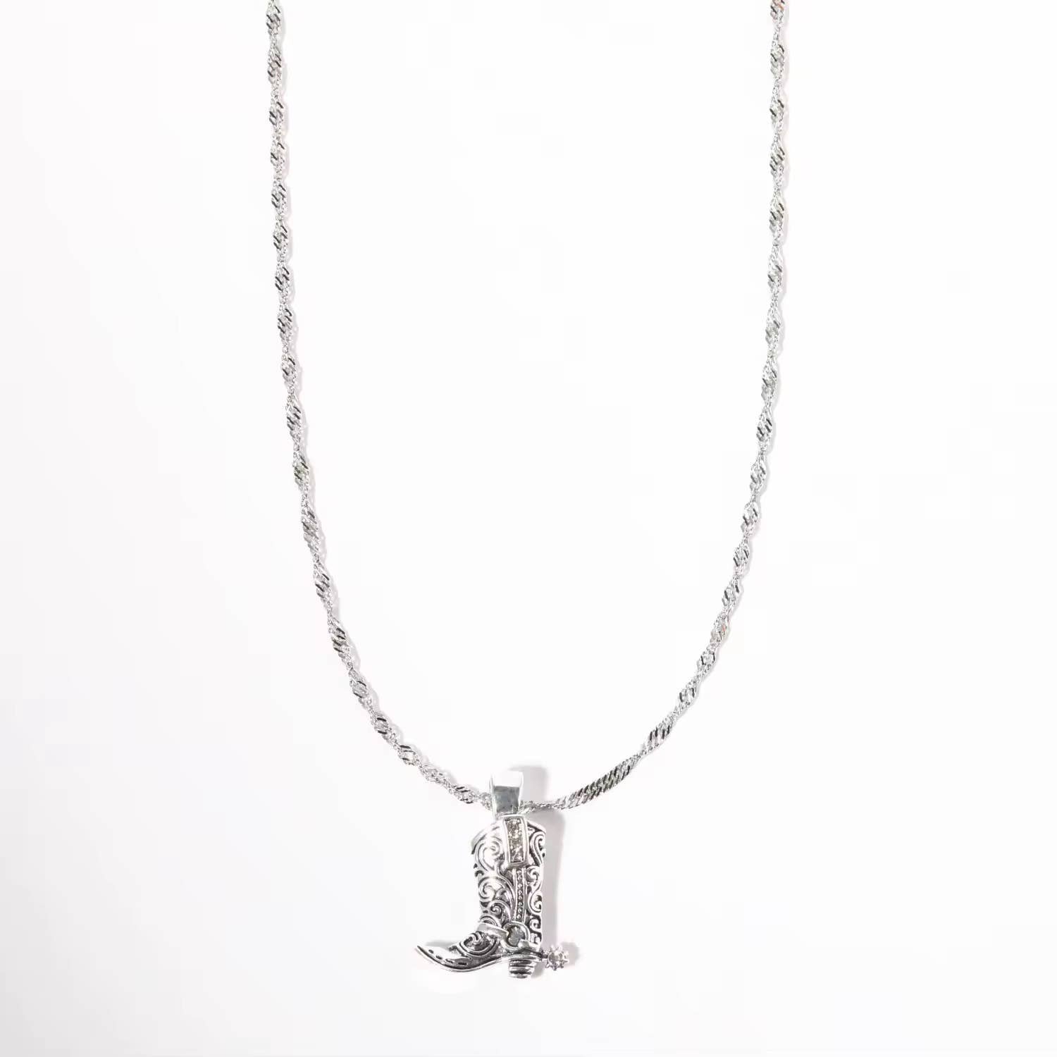 Cowboy boot necklace
