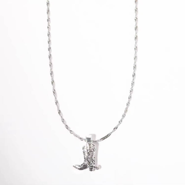 Cowboy boot necklace