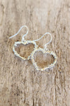 Barbed Wire Heart Earrings