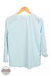 Adrienne Vittadini VW31239 Mandarin Neck 3/4 Roll Tab Sleeve Shirt Back View