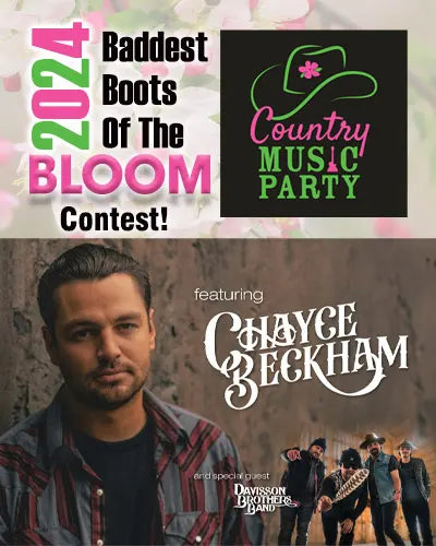  Apple Blossom Country Music Dance with Chayce Beckham and the Baddest Boots of the Bloom Contest by Blue Collar Mercantile