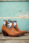 Ariat 10046970 Hazel Chimayo Western Bootie in Terracotta Roughout Life View 2