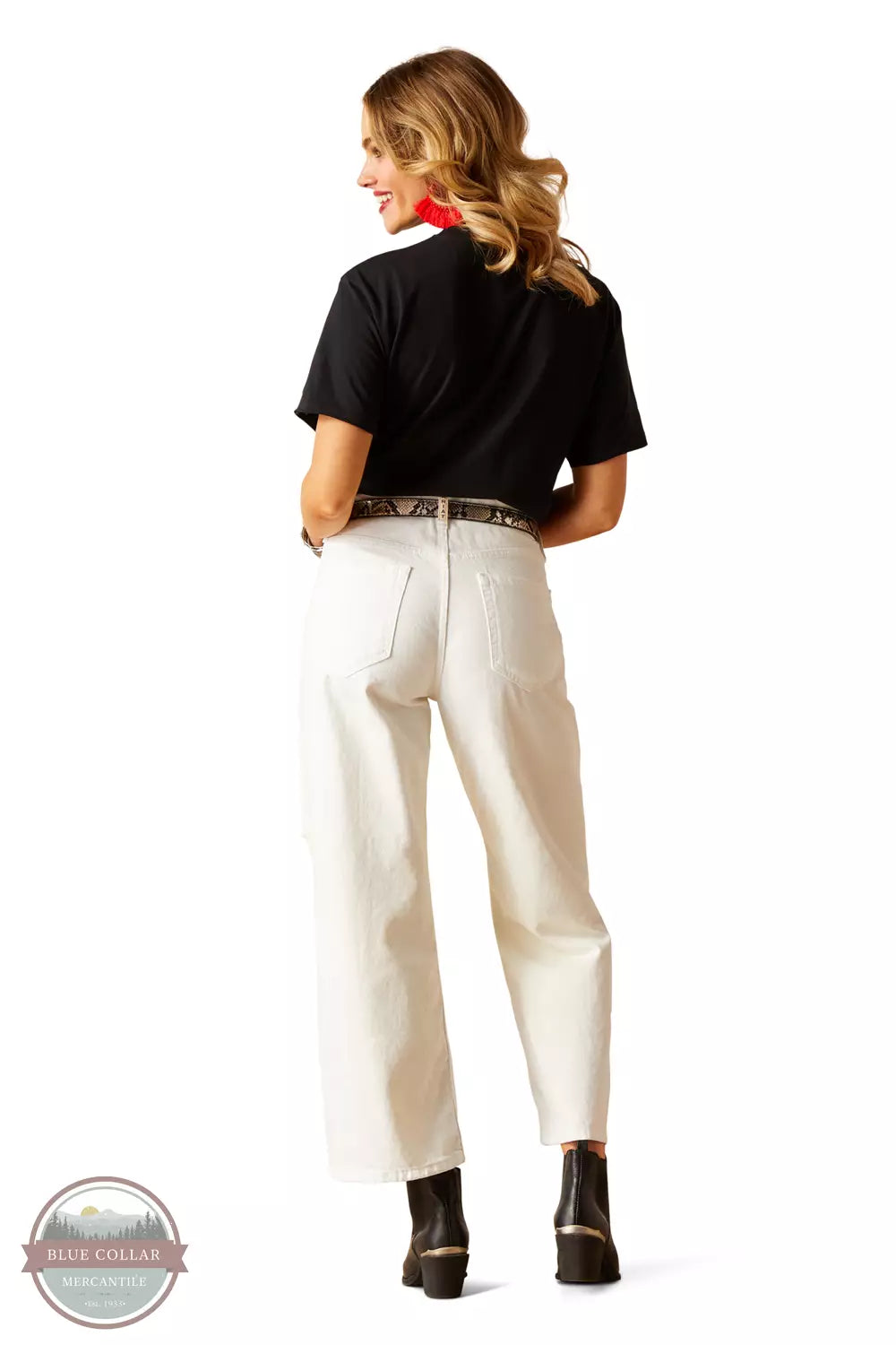 Ariat 10048256 Ultra High Rise Tomboy Wide Jeans Back View