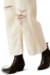Ariat 10048256 Ultra High Rise Tomboy Wide Jeans Hem Detail View