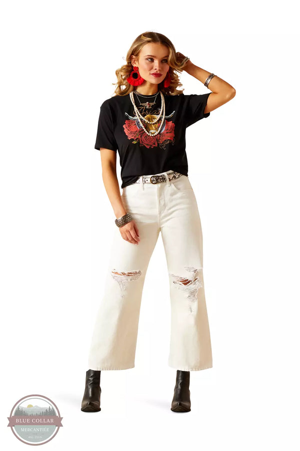Ariat 10048256 Ultra High Rise Tomboy Wide Jeans Full View