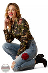 Ariat 10048261 Ultra High Rise Rodeo Quincy Tomboy Straight Jeans in Dominca Action View