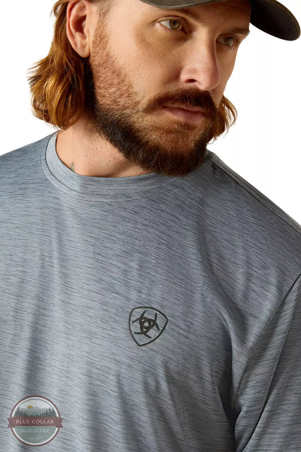 Ariat 10048577 Newsboy Blue Charger Spirited T-Shirt Detail View
