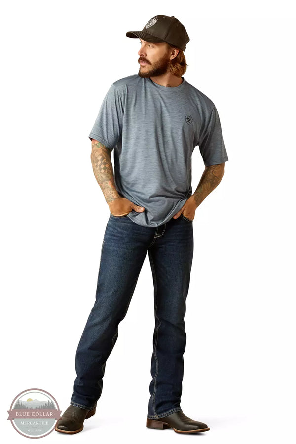 Ariat 10048577 Newsboy Blue Charger Spirited T-Shirt Full View
