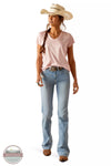 Ariat 10048819 Laguna Top in Pink Boa Full View