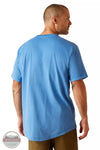 Ariat 10048986 Rebar Workman 360 Airflow T-Shirt in Campanula Heather Back View
