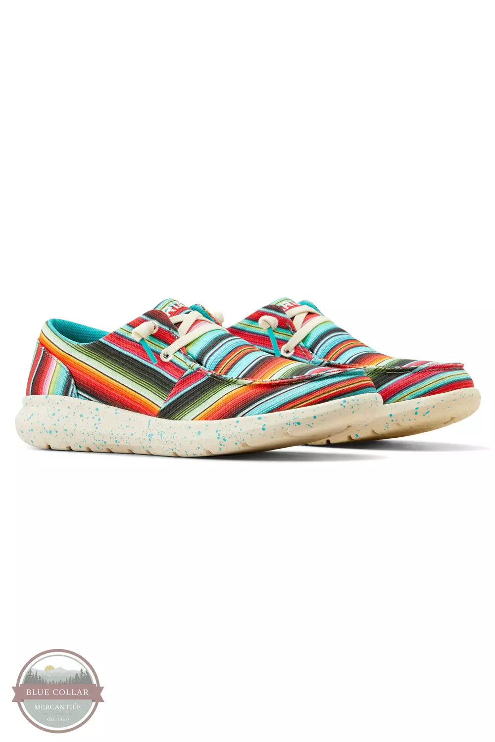 Ariat 10050923 Hilo Striking Serape Moccasins Pair Profile View