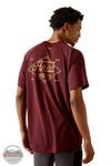 Ariat 10054425 Rebar Heat Fighter Wired Short Sleeve T-Shirt in Maroon, rear