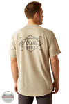 Ariat 10054426 Rebar Heat Fighter Wired Short Sleeve T-Shirt in Tan, rear