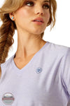 Ariat 10054489 Laguna Short Sleeve T-Shirt in Purple, zoom