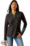 Ariat 10054519 Laguna 1/4 Zip Pullover in Dark Gray, front