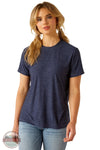Ariat 10054524 Laguna Back Logo Short Sleeve T-Shirt in Blue, front