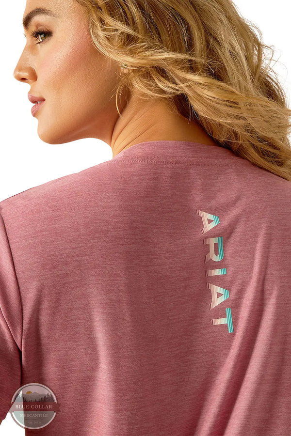Ariat 10054528 Laguna Back Logo Short Sleeve T-Shirt in Pink, zoom