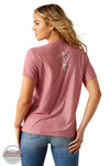 Ariat 10054528 Laguna Back Logo Short Sleeve T-Shirt in Pink, rear
