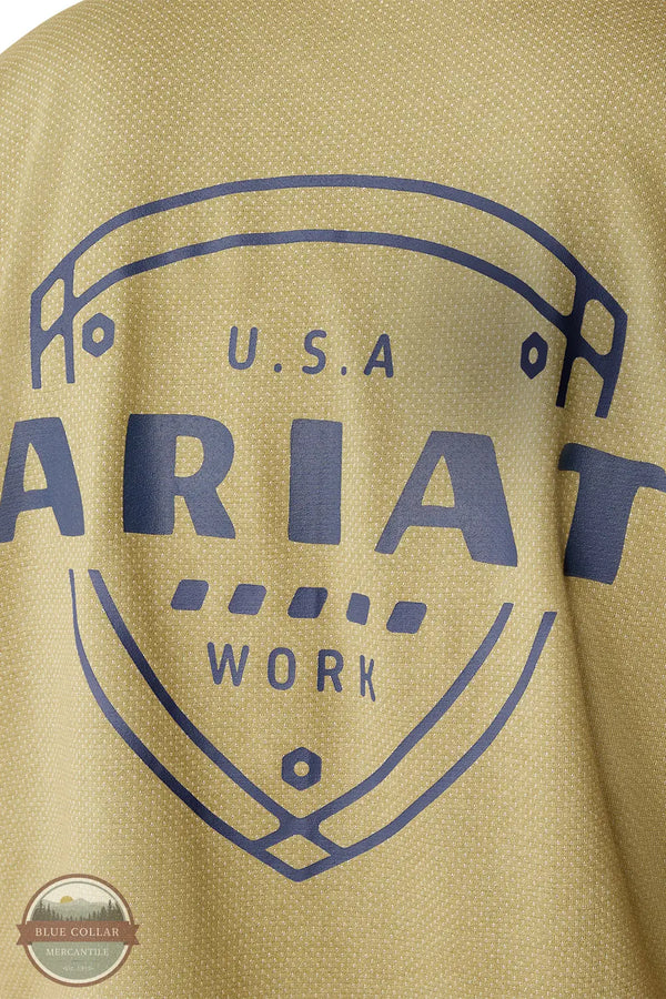 Ariat 10054589 Rebar Workman 360 Shield Short Sleeve T-Shirt in Green, design