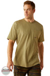 Ariat 10054589 Rebar Workman 360 Shield Short Sleeve T-Shirt in Green, front