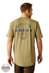 Ariat 10054589 Rebar Workman 360 Shield Short Sleeve T-Shirt in Green, rear