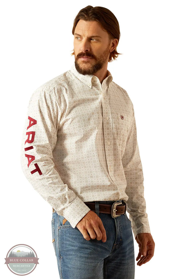 Ariat 10054639 Team King Classic Fit Long Sleeve Shirt, front
