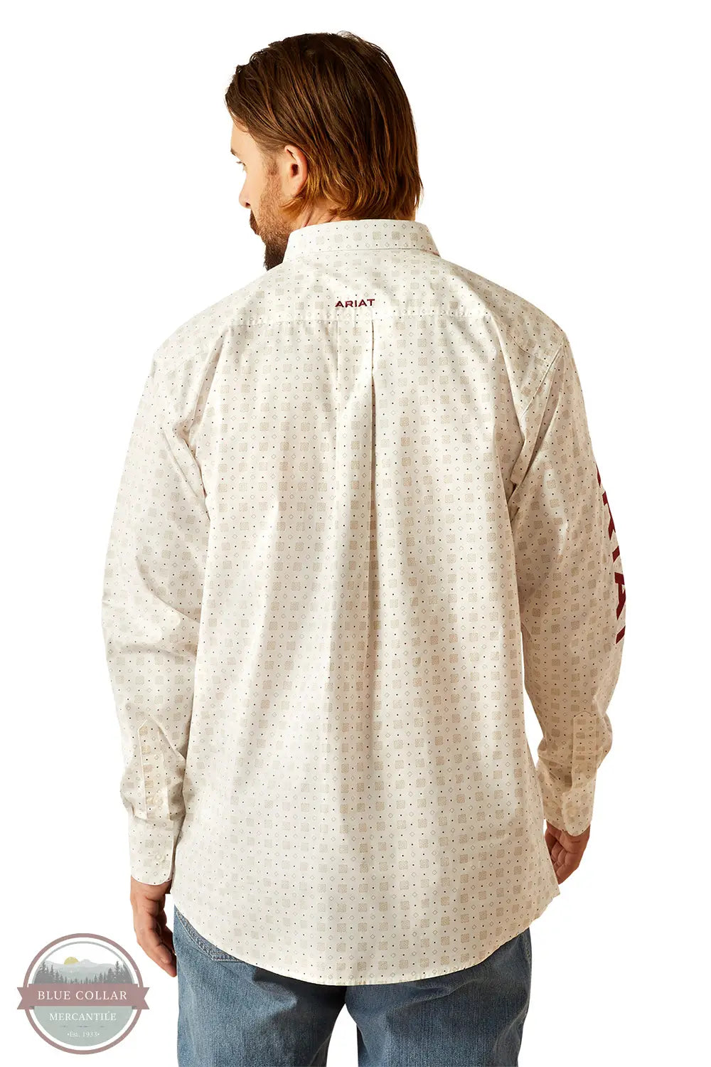 Ariat 10054639 Team King Classic Fit Long Sleeve Shirt, rear