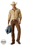 Ariat 10054711 Halston Retro Snap Plaid Long Sleeve Shirt, model