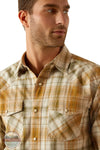 Ariat 10054711 Halston Retro Snap Plaid Long Sleeve Shirt, zoom