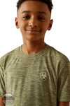 Ariat 10054755 Tree Bark Camo Charger Short Sleeve T-Shirt in green, zoom