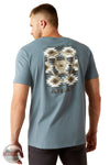 Ariat 10054832 Eagle Rock Logo Short Sleeve T-Shirt in Blue, rear
