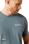 Ariat 10054832 Eagle Rock Logo Short Sleeve T-Shirt in Blue, zoom
