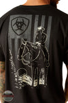 Ariat 10054842 Big Sky Freedom Short Sleeve T-Shirt in Black, rear design