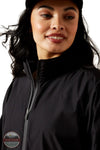 Ariat 10054847 Whisper Pullover Jacket in Black, collar