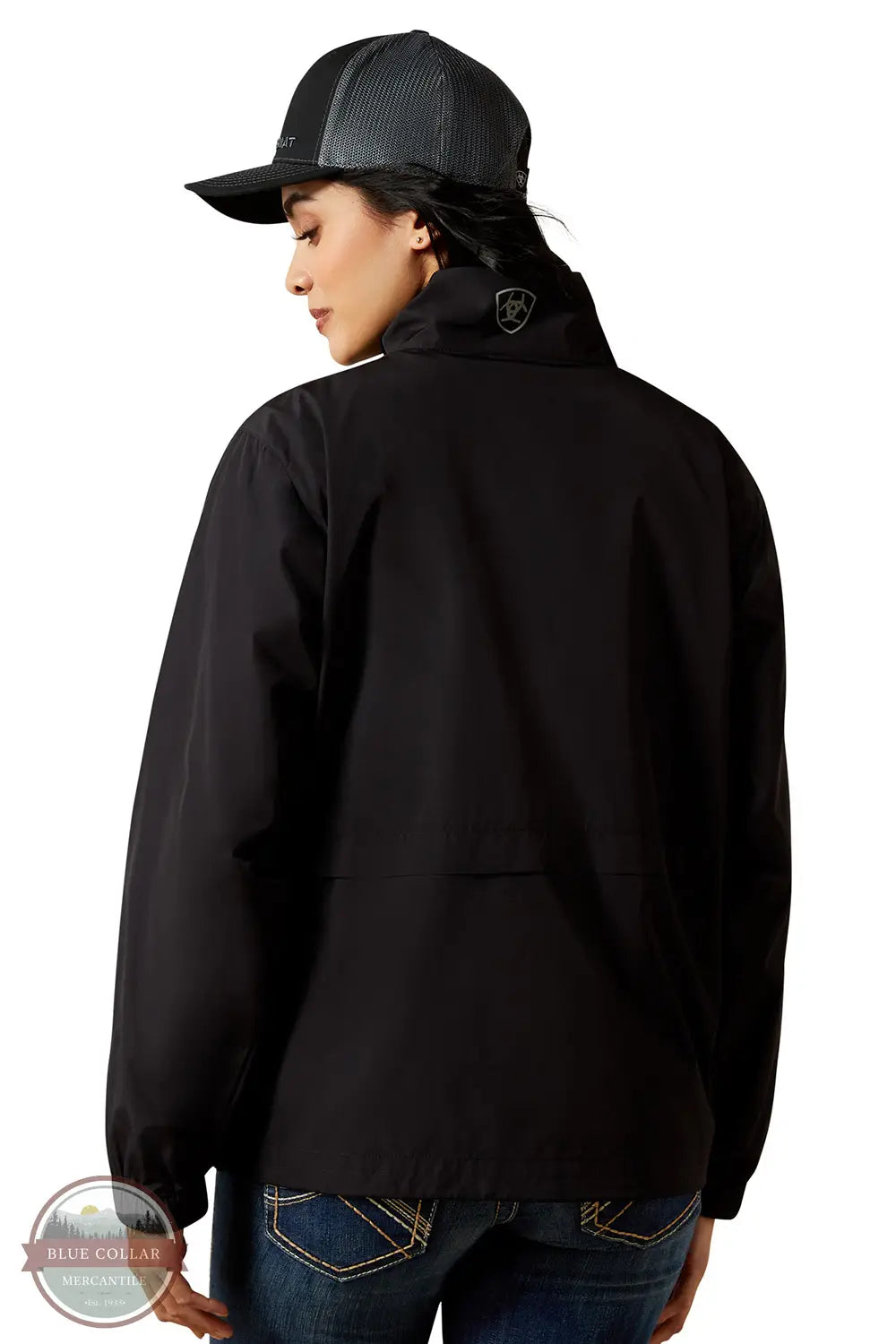 Ariat 10054847 Whisper Pullover Jacket in Black, rear