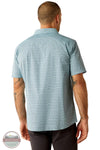 Ariat 10054849 Monte Modern Fit Short Sleeve Shirt in Blue, rear