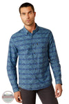 Ariat 10054852 McKay Modern Fit Long Sleeve Shirt in Blue, front