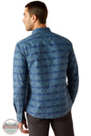 Ariat 10054852 McKay Modern Fit Long Sleeve Shirt in Blue, rear