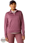 Ariat 10054887 Breathe 1/2 Zip Sweatshirt in Mauve, front