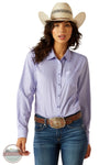 Ariat 10054892 Long Sleeve Kirby Pro Stripe Long Sleeve Shirt in Purple, front