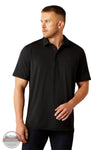 Ariat 10054897 Short Sleeve 360 Airflow Polo Shirt in Black, front