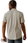 Ariat 10054902 Short Sleeve Retro Button Down Shirt in Black & Cream, rear