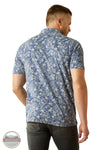 Ariat 10054906 Retro Blue Ridge Short Sleeve Polo Shirt in Blue, rear