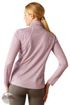 Ariat 10054953 SunStopper 3.0 1/4 Zip Baselayer Top in Purple, rear