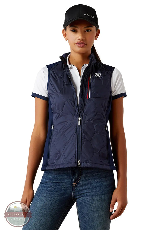 Ariat 10054963 Fusion Insulated Vest in Navy blue, front