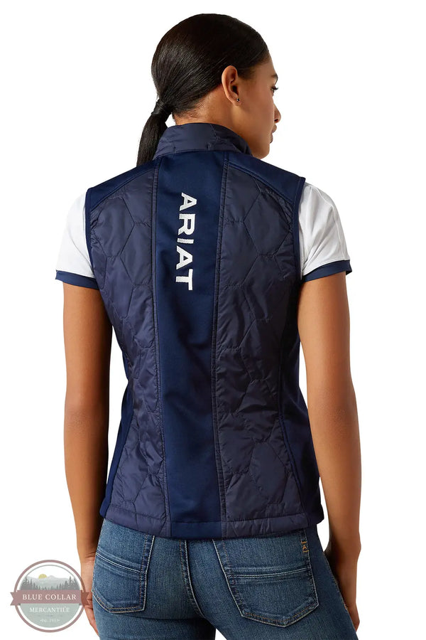 Ariat 10054963 Fusion Insulated Vest in Navy blue, rear