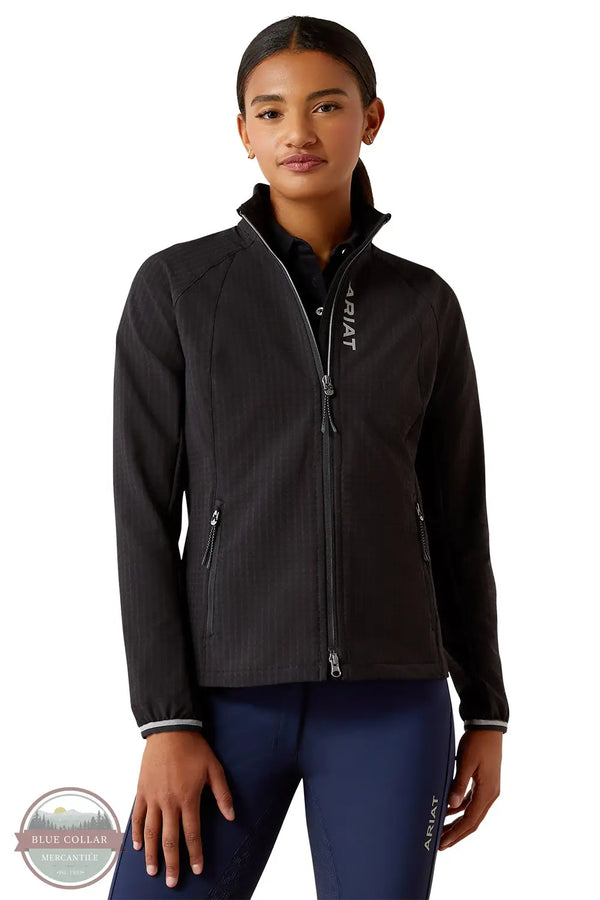 Ariat 10054989 Versa Full Zip Jacket in Black, front